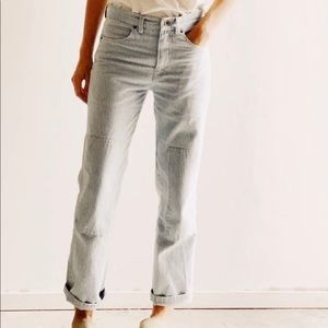 Hey Gang Knee Patch Railroad Stripe Jeans 00